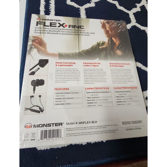 Monster FLEX Active Noise Canceling Bluetooth Headphones with 3.5mm jack new - Picture 4 of 5
